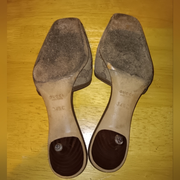 Gucci GG Monogram Kitten Heels Size 34 1/2 - Picture 5 of 5